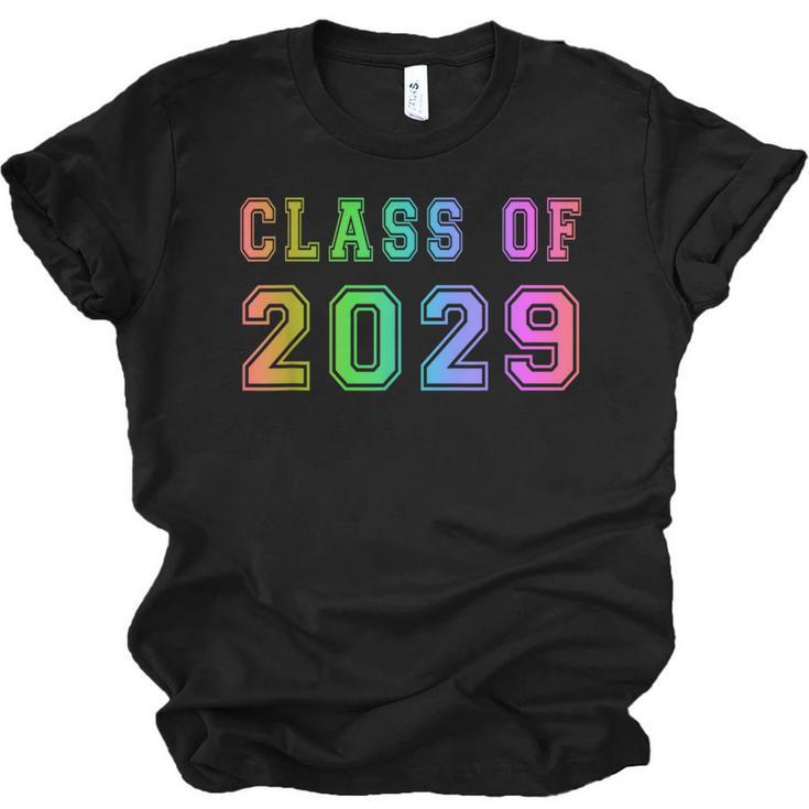 Class Of 2029 High School Graduation Date Graduate T Shirt Unisex Jersey T-Shirt