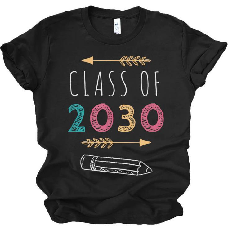 Class Of 2030 Grow With Me 2nd Grade Graduation Unisex Jersey T-Shirt