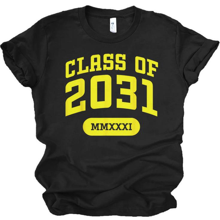 Class Of 2031 Shirts For Kindergarten Photo To Graduation Unisex Jersey T-Shirt
