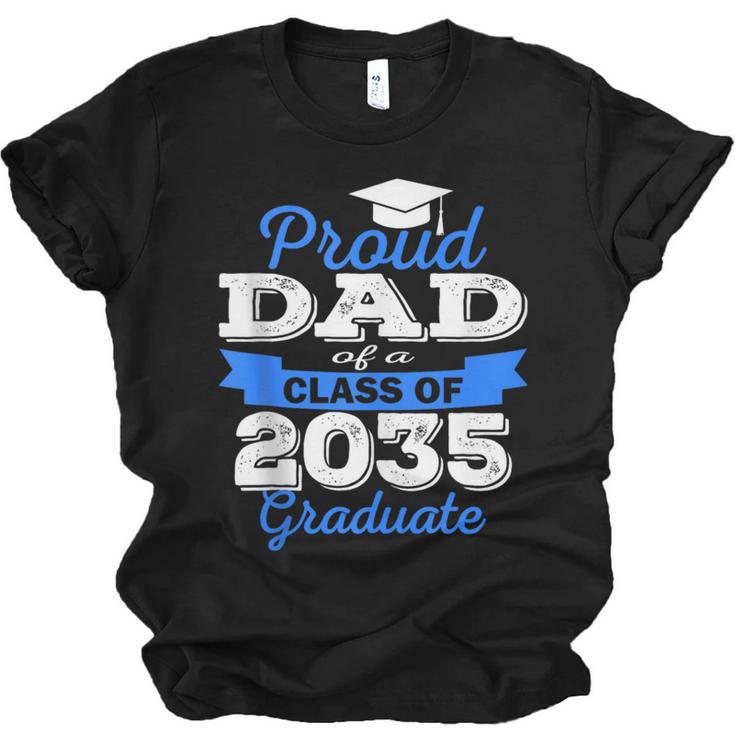 Class Of 2035 Graduation Parents Of Kindergarten Kid Dad Mom Unisex Jersey T-Shirt