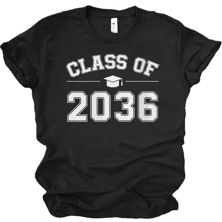 Class Of 2036 Grow With Me First Day Of School Graduation Unisex Jersey T-Shirt