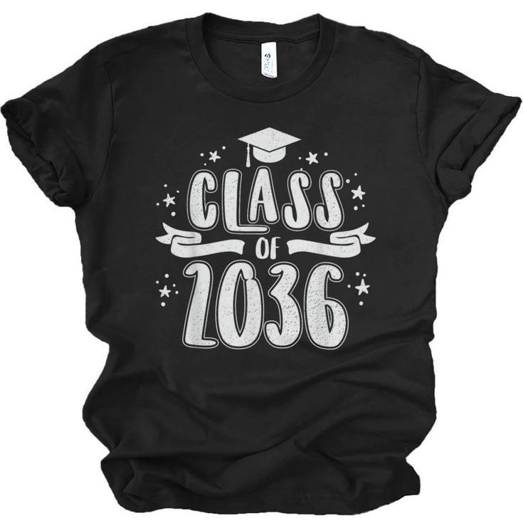 Class Of 2036 Last First Day Of School Graduation Men Women Unisex Jersey T-Shirt