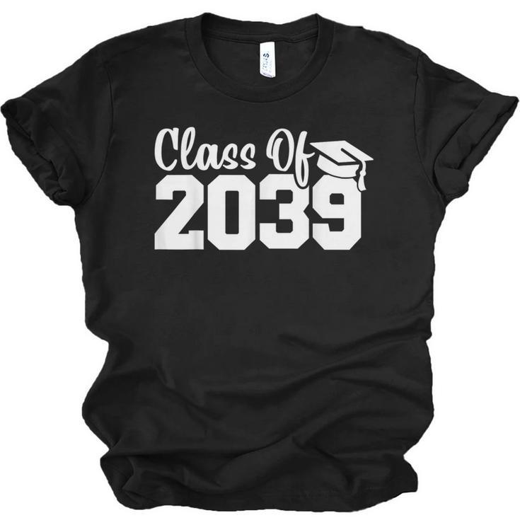Class Of 2039 Senior 2039 Kindergarten To Graduation Unisex Jersey T-Shirt