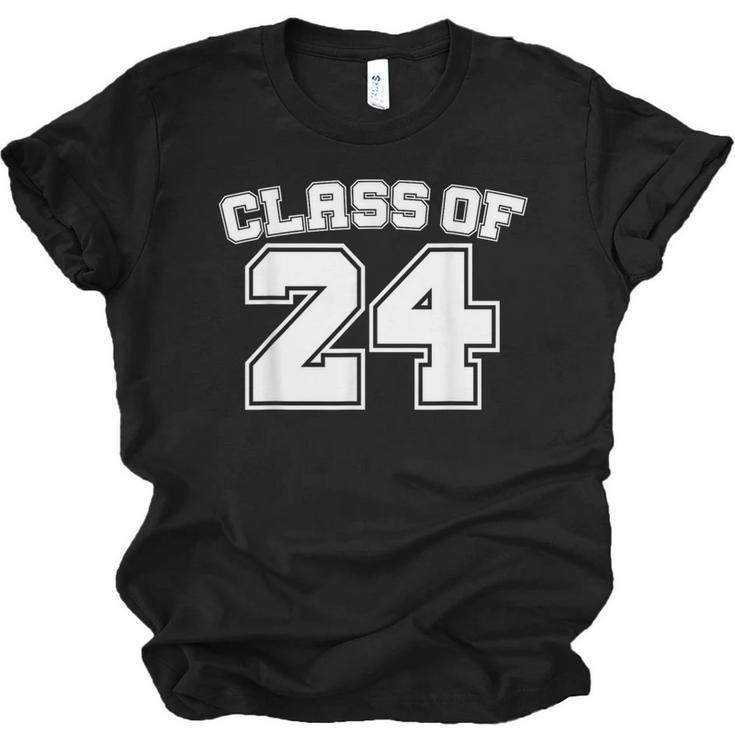 Class Of 24 2024 School Tee Shirt Graduation Class Party Unisex Jersey T-Shirt