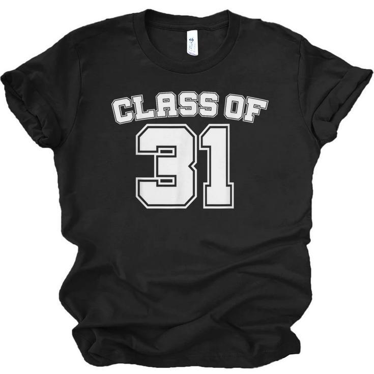 Class Of 31 2031 School Tee Shirt Graduation Class Party Unisex Jersey T-Shirt