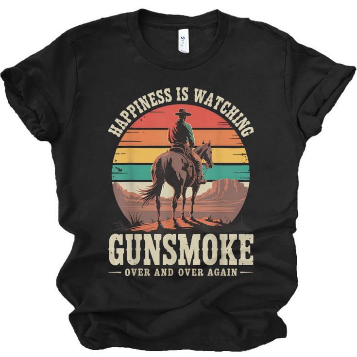 Classic Western Nostalgia Cowboy Sunset Unisex Jersey T-Shirt