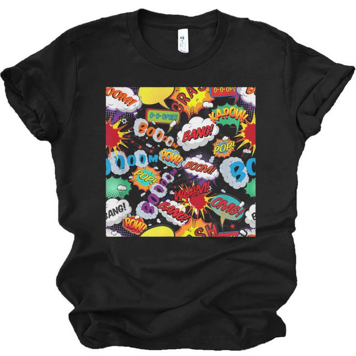 Comic Book Pop Art Modern Fun Unisex Jersey T-Shirt