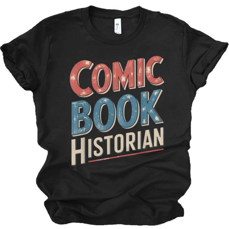 Comic Book Historian Vintage Comic Book Collector Unisex Jersey T-Shirt