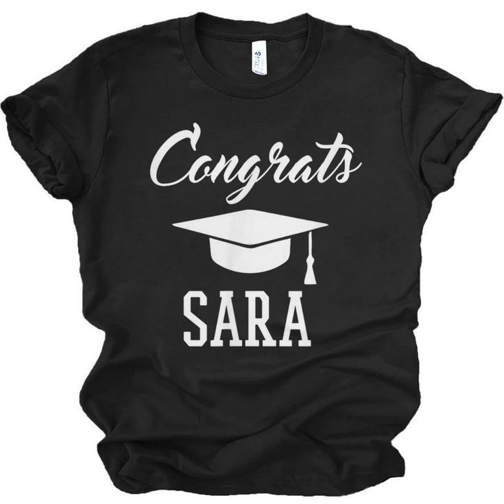 Congrats Sara College High School Graduation Unisex Jersey T-Shirt