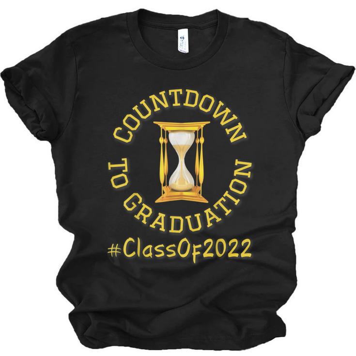 Countdown To Graduation Hourglass Senior Class Of 2022 Unisex Jersey T-Shirt