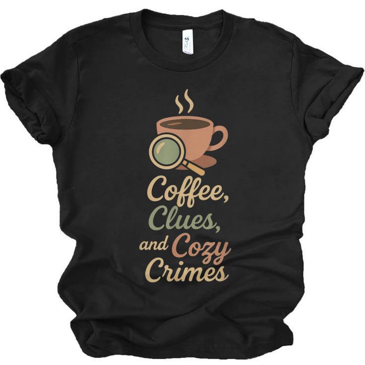 Cozy Crime Club Mystery Reader Bookish Sleuth Unisex Jersey T-Shirt