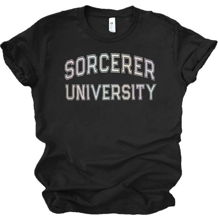 Crazy Sarcastic SORCERER UNIVERSITY Introvert Anti Social Unisex Jersey T-Shirt