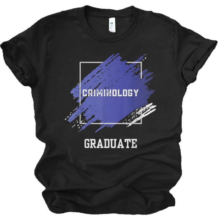 Criminology Graduation Graduated Degree University Student Unisex Jersey T-Shirt