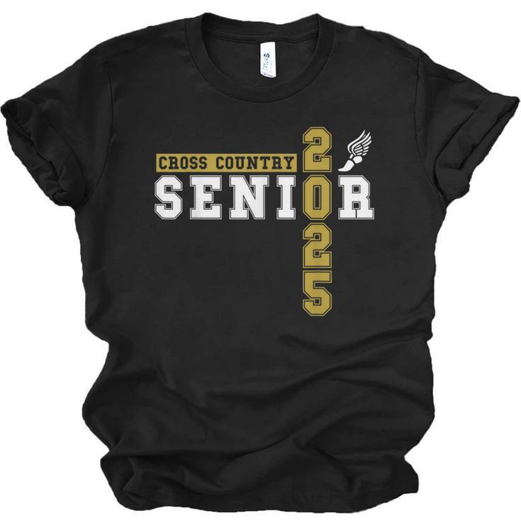 Cross Country Senior Night Senior 2025 Graduation Party 18 Unisex Jersey T-Shirt