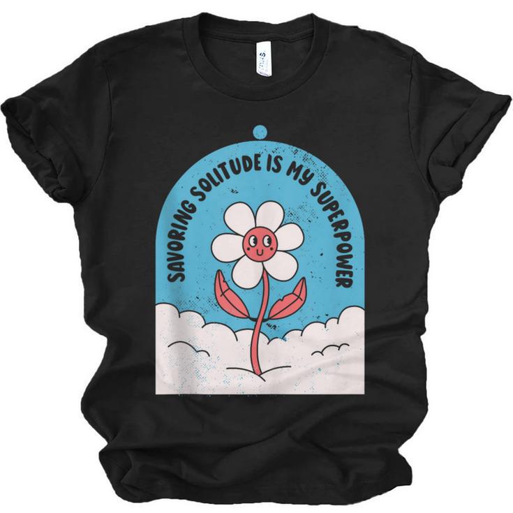 Cute Introvert Shy Teen Anti-Social Inner Strength Unisex Jersey T-Shirt