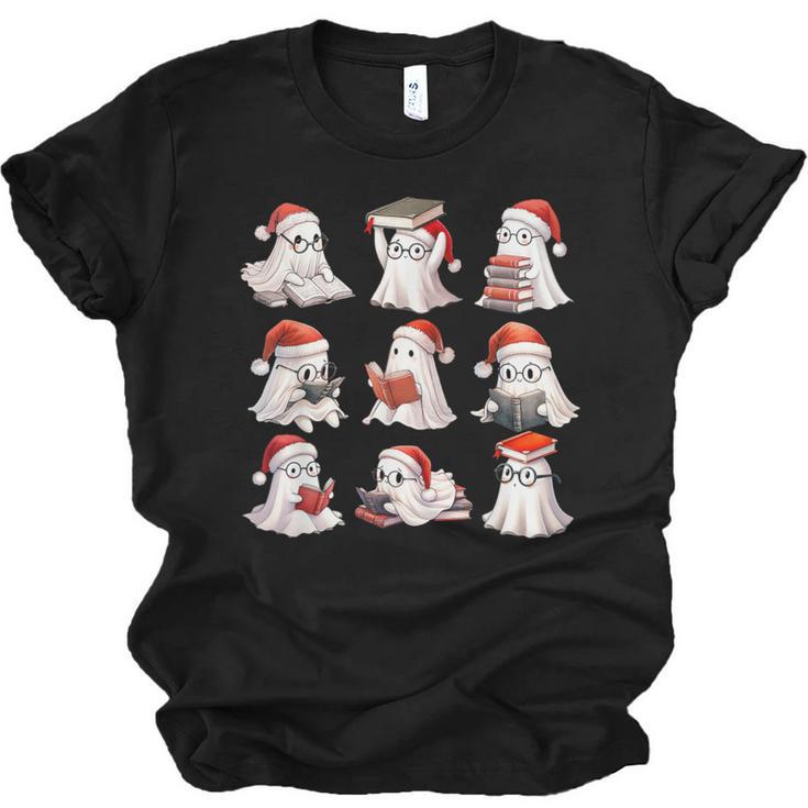 Cute Read More Booooooks Ghost Read More Books Christmas Unisex Jersey T-Shirt