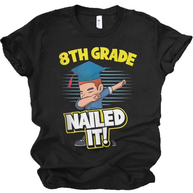Dabbing Graduation Boy 8th Grade Class Of 2021 Unisex Jersey T-Shirt
