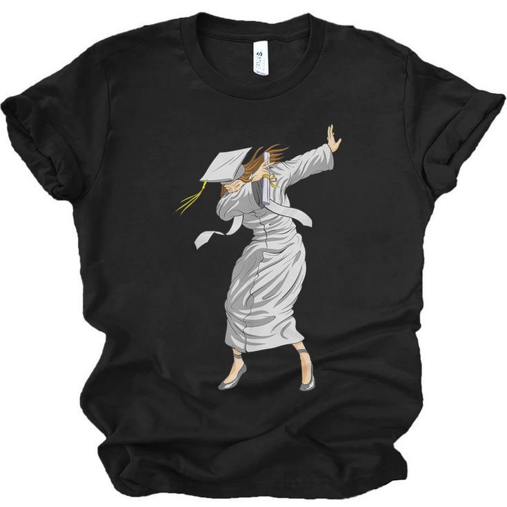 Dabbing Graduation Class Of 2025 Woman Graduation Unisex Jersey T-Shirt