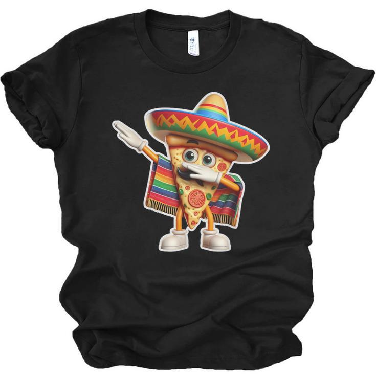 Dabbing Mexican Pizza Dance Food Lover Graduation Unisex Jersey T-Shirt