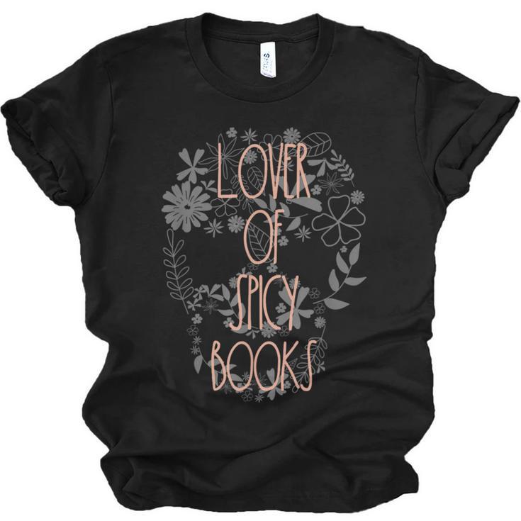Dark Romance Book Lover Women Read Spicy Books Skeleton Dibs Unisex Jersey T-Shirt