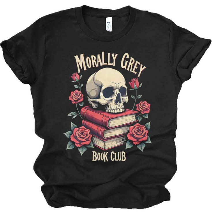 Dark Romance Romantasy Smutty Book Lover Morally Grey Merch Unisex Jersey T-Shirt