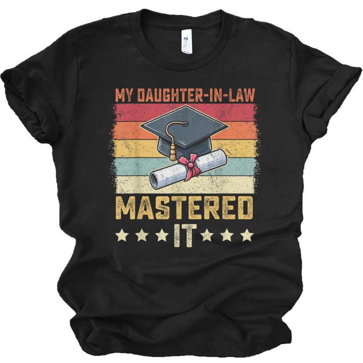 My Daughter In Law Mastered It Master's Graduation Vintage Unisex Jersey T-Shirt