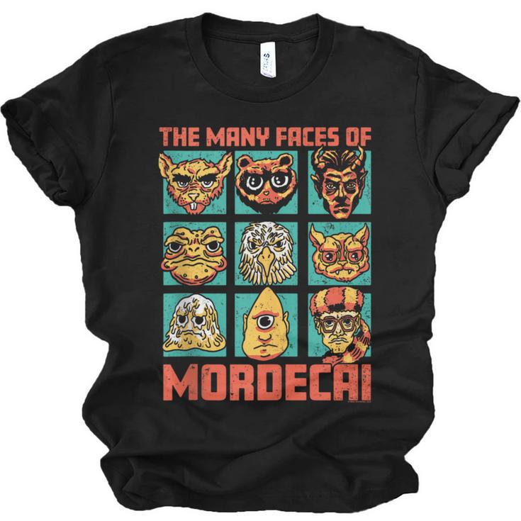 DCC Many Faces Of Mordecai Grid Gamer Series Book Unisex Jersey T-Shirt