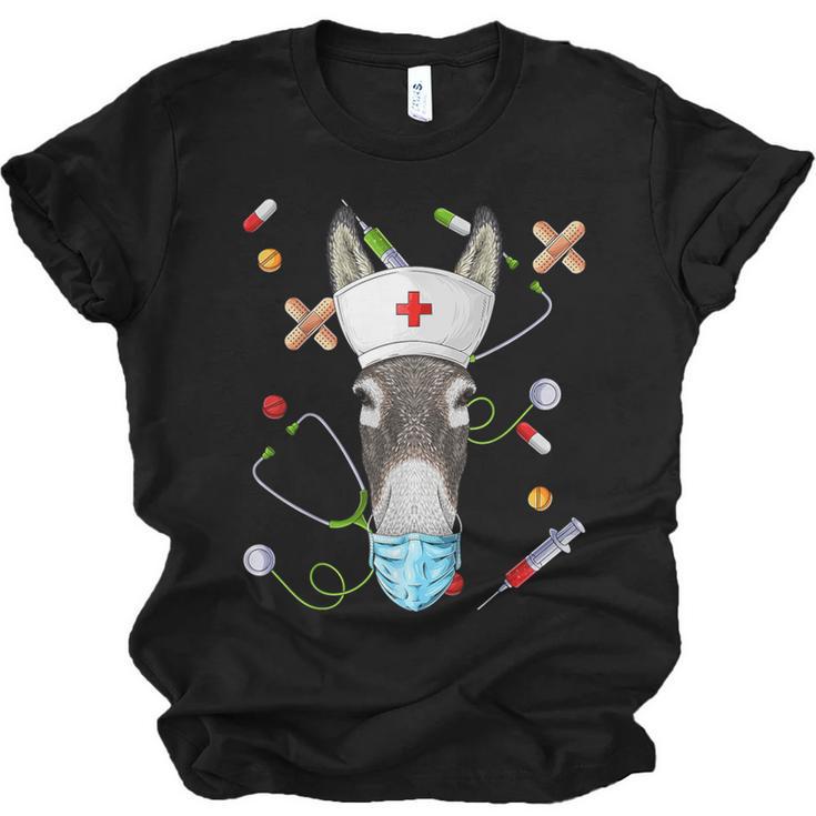 Donkey Nurse RN ER Nursing School Graduation Unisex Jersey T-Shirt