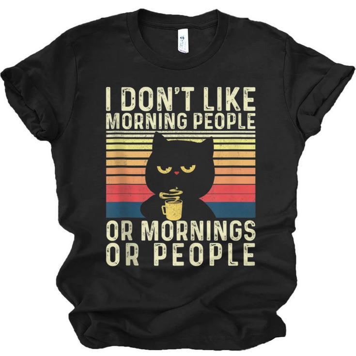 I Don't Like Morning People Introvert Introverted Antisocial Unisex Jersey T-Shirt