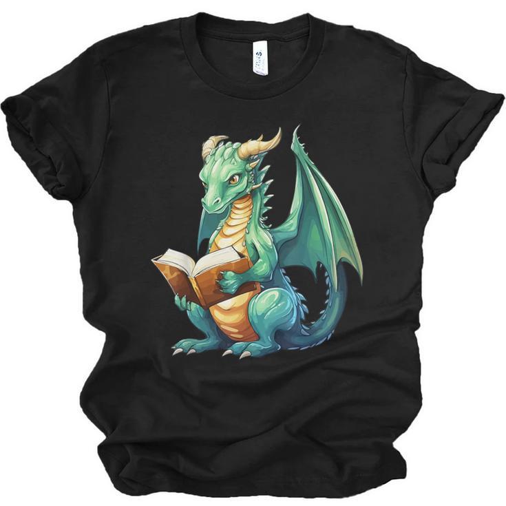 Dragon With Book Unisex Jersey T-Shirt