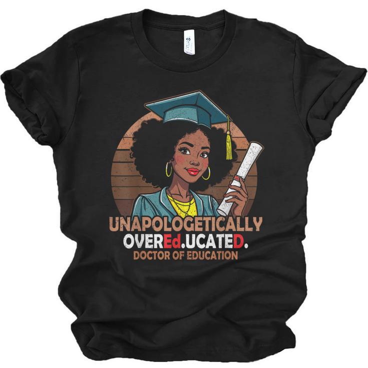 EdD Black Girls Doctor Of Education Graduation Black Women Unisex Jersey T-Shirt