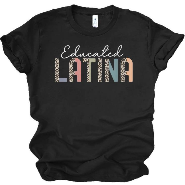Educated Latina Proud Graduate Latinas Pride Graduation Unisex Jersey T-Shirt