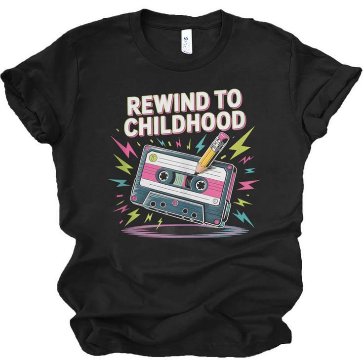 Elder Millennials Embracing 90s Rewind Nostalgia Vibes Unisex Jersey T-Shirt