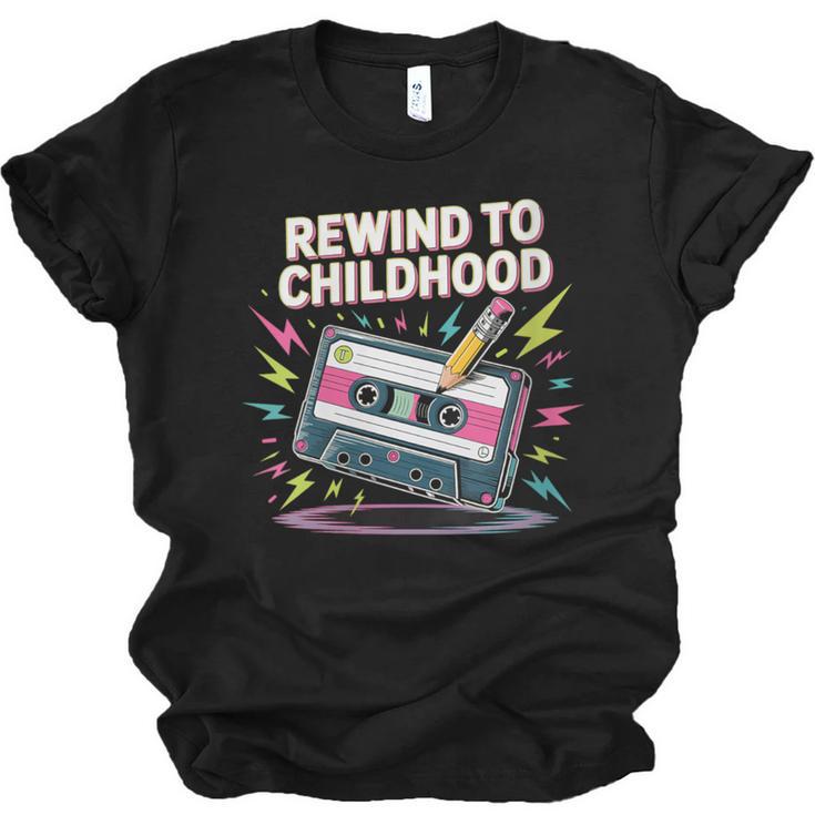 Elder Millennials Embracing 90s Rewind Nostalgia Vibes Unisex Jersey T-Shirt