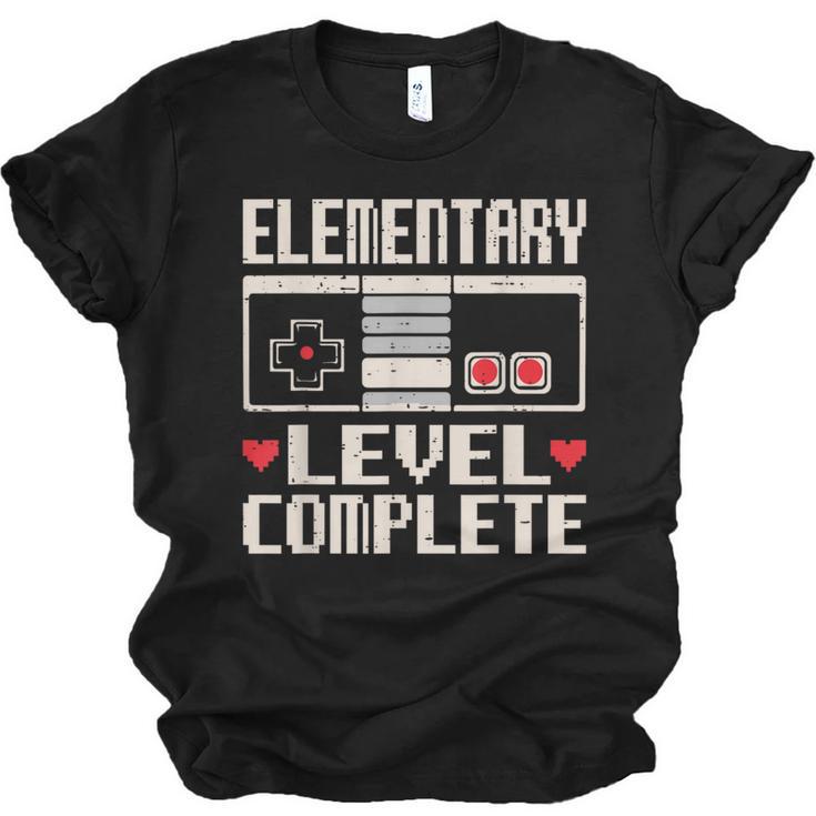 Elementary Level Complete Gamer Class Of 2025 Graduation Unisex Jersey T-Shirt