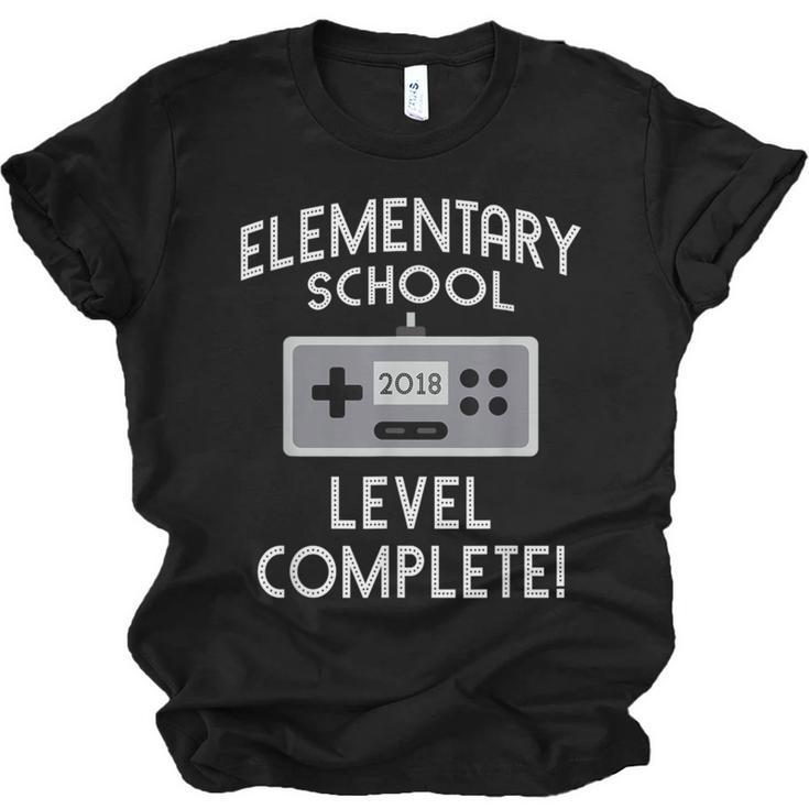 Elementary School Graduation Shirt Level Complete Gamer Unisex Jersey T-Shirt