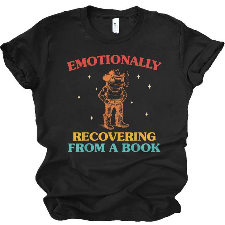 Emotionally Recovering From A Book Frog Unisex Jersey T-Shirt