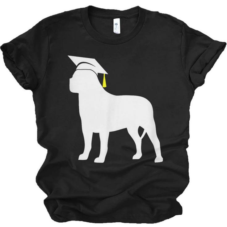 English Mastiff Graduation Dog Graduate Unisex Jersey T-Shirt