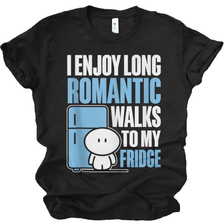I Enjoy Long Romantic Walks To My Fridge Introvert Unisex Jersey T-Shirt