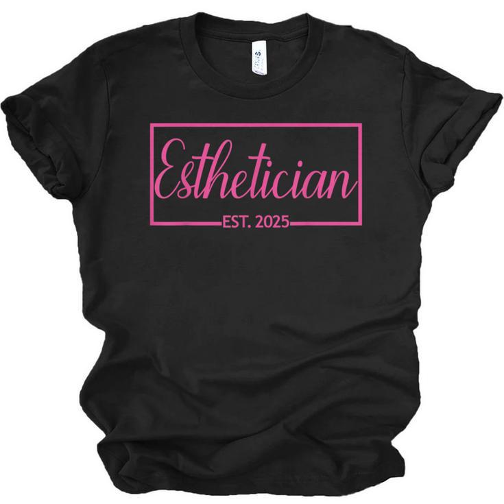 Esthetician Est 2025 Skin Care Specialist Graduation Unisex Jersey T-Shirt