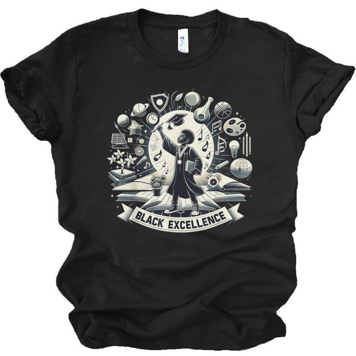 Excellence Graduation Black History Month Inspiring Unisex Jersey T-Shirt