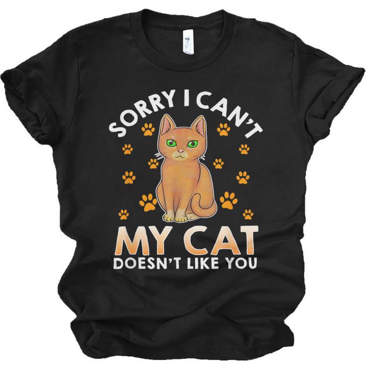 Excuse For Introverts My Cat Doesnt Like You Cat Unisex Jersey T-Shirt