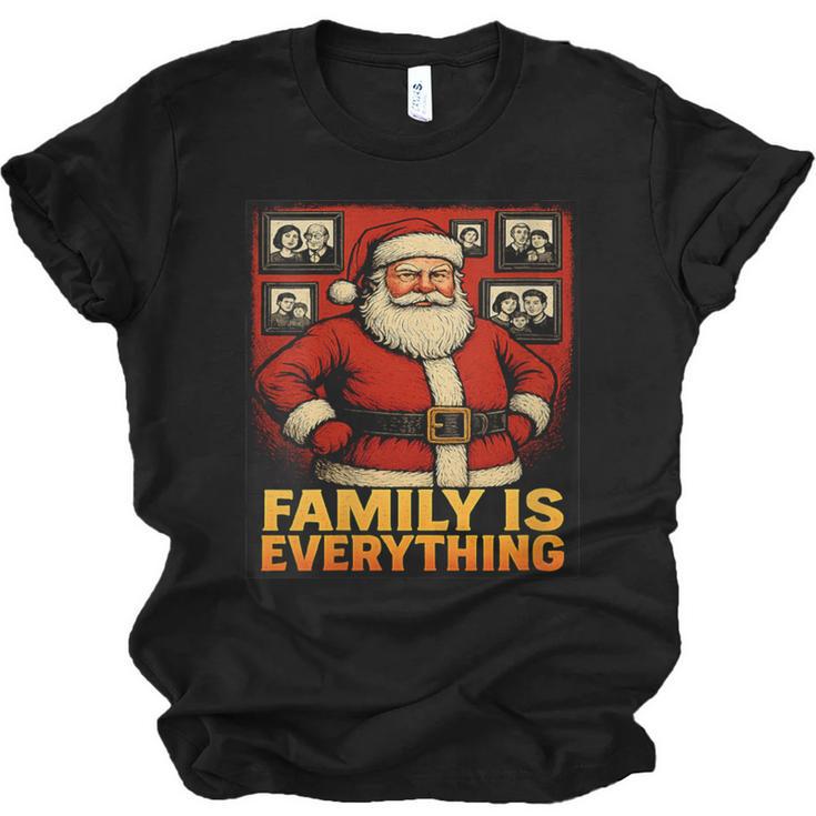 Family Christmas Retro Santa Holiday Nostalgia Vibes Unisex Jersey T-Shirt