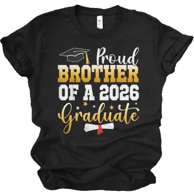 Family Graduation Party Proud Brother Of A 2026 Graduate Unisex Jersey T-Shirt