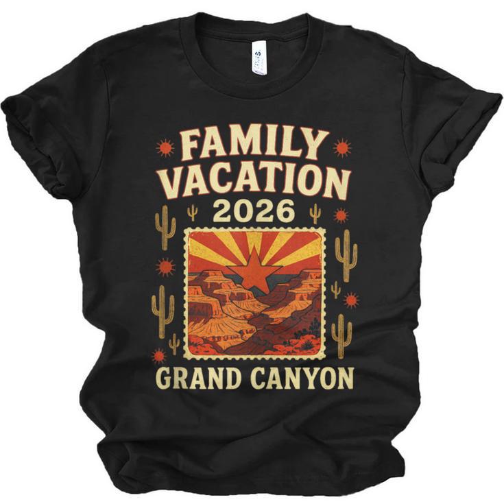 Family Vacation Grand Canyon 2026 Nostalgia Unisex Jersey T-Shirt