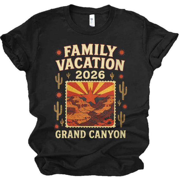 Family Vacation Grand Canyon 2026 Nostalgia Unisex Jersey T-Shirt