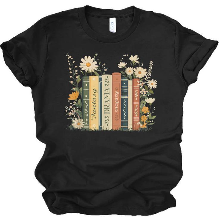 Fantasy Drama Tragedy Book Floral Subtle Unisex Jersey T-Shirt