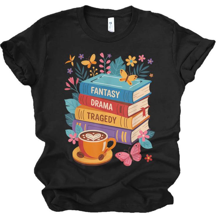 Fantasy Drama Tragedy Books Subtle Anti-Trump Unisex Jersey T-Shirt
