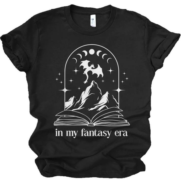 In My Fantasy Era ShirtSmutty Book Dragon In My Fantasy Era Unisex Jersey T-Shirt