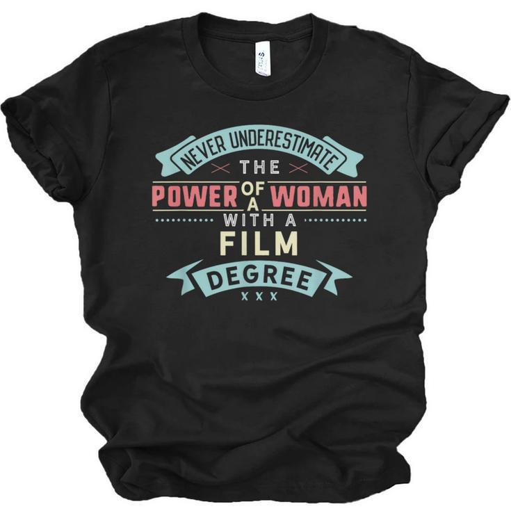 Film Degree Major Shirt Strong Woman Graduation Unisex Jersey T-Shirt